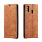 For Galaxy A40 Forwenw Dream Series Oil Edge Strong Magnetism Horizontal Flip Leather Case with Holder & Card Slots & Wallet & Photo Frame(Brown) - 1