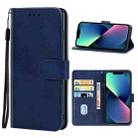 For iPhone 13 mini Leather Phone Case (Blue) - 1