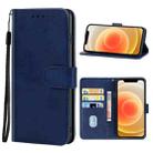 For iPhone 12 Leather Phone Case(Blue) - 1