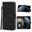 For iPhone 11 Pro Max Leather Phone Case (Black) - 1