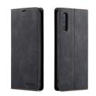 For Galaxy A50 Forwenw Dream Series Oil Edge Strong Magnetism Horizontal Flip Leather Case with Holder & Card Slots & Wallet & Photo Frame(Black) - 1