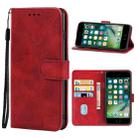 For iPhone SE 2022 / SE 2020 / 8 / 7 Leather Phone Case(Red) - 1