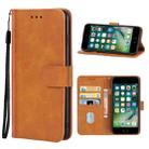 For iPhone SE 2022 / SE 2020 / 8 / 7 Leather Phone Case(Brown) - 1