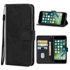 For iPhone SE 2022 / SE 2020 / 8 / 7 Leather Phone Case(Black) - 1