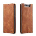 For Galaxy A80 / A90 Forwenw Dream Series Oil Edge Strong Magnetism Horizontal Flip Leather Case with Holder & Card Slots & Wallet & Photo Frame(Brown) - 1