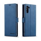 For Galaxy Note10 Forwenw Dream Series Oil Edge Strong Magnetism Horizontal Flip Leather Case with Holder & Card Slots & Wallet & Photo Frame(Blue) - 1