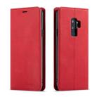 For Galaxy S9 Forwenw Dream Series Oil Edge Strong Magnetism Horizontal Flip Leather Case with Holder & Card Slots & Wallet & Photo Frame(Red) - 1