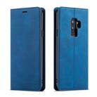 For Galaxy S9 Forwenw Dream Series Oil Edge Strong Magnetism Horizontal Flip Leather Case with Holder & Card Slots & Wallet & Photo Frame(Blue) - 1