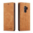 For Galaxy S9+ Forwenw Dream Series Oil Edge Strong Magnetism Horizontal Flip Leather Case with Holder & Card Slots & Wallet & Photo Frame(Brown) - 1