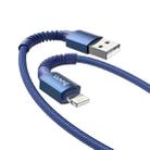 hoco X71 Especial 2.4A USB to 8 Pin Charging Data Cable for iPhone, iPad(Blue) - 1