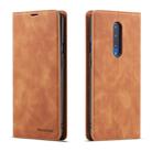 For OnePlus 7 Pro Forwenw Dream Series Oil Edge Strong Magnetism Horizontal Flip Leather Case with Holder & Card Slots & Wallet & Photo Frame(Brown) - 1