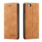 For iPhone 6s Plus / 6 Plus Forwenw Dream Series Oil Edge Strong Magnetism Horizontal Flip Leather Case with Holder & Card Slots & Wallet & Photo Frame(Brown) - 1