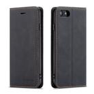 For iPhone SE 2022 / SE 2020 / 8 / 7 Forwenw Dream Series Oil Edge Strong Magnetism Horizontal Flip Leather Case with Holder & Card Slots & Wallet & Photo Frame(Black) - 1