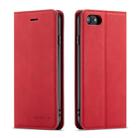 For iPhone SE 2022 / SE 2020 / 8 / 7 Forwenw Dream Series Oil Edge Strong Magnetism Horizontal Flip Leather Case with Holder & Card Slots & Wallet & Photo Frame(Red) - 1