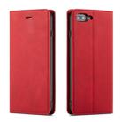 For iPhone 8 Plus / 7 Plus Forwenw Dream Series Oil Edge Strong Magnetism Horizontal Flip Leather Case with Holder & Card Slots & Wallet & Photo Frame(Red) - 1