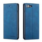 For iPhone 8 Plus / 7 Plus Forwenw Dream Series Oil Edge Strong Magnetism Horizontal Flip Leather Case with Holder & Card Slots & Wallet & Photo Frame(Blue) - 1