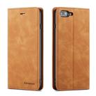 For iPhone 8 Plus / 7 Plus Forwenw Dream Series Oil Edge Strong Magnetism Horizontal Flip Leather Case with Holder & Card Slots & Wallet & Photo Frame(Brown) - 1