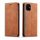 For iPhone 11 Forwenw Dream Series Oil Edge Strong Magnetism Horizontal Flip Leather Case with Holder & Card Slots & Wallet & Photo Frame(Brown) - 1