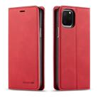 For iPhone 11 Pro Max Forwenw Dream Series Oil Edge Strong Magnetism Horizontal Flip Leather Case with Holder & Card Slots & Wallet & Photo Frame(Red) - 1