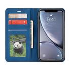For iPhone XR Forwenw Dream Series Oil Edge Strong Magnetism Horizontal Flip Leather Case with Holder & Card Slots & Wallet & Photo Frame(Blue) - 4