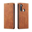 For Xiaomi Redmi Note 8 Forwenw Dream Series Oil Edge Strong Magnetism Horizontal Flip Leather Case with Holder & Card Slots & Wallet & Photo Frame(Brown) - 1