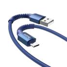 hoco X71 Especial 2.4A USB to Micro USB Charging Data Cable(Blue) - 1