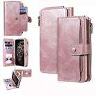 For iPhone 11 Pro Retro Multifunctional Horizontal Flip PU Leather Case with Card Slot & Holder & Wallet & Photo Frame(Rose Gold) - 1