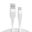 JOYROOM S-1030M12 3A USB to USB-C / Type-C Fast Charging Data Cable, Cable Length: 1m(White) - 1