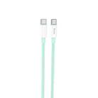 hoco X68 100W Type-C / USB-C to Type-C / USB-C Fast Charging Data Cable, Length:1m(Green) - 1