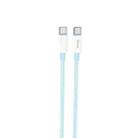 hoco X68 100W Type-C / USB-C to Type-C / USB-C Fast Charging Data Cable, Length:2m(Blue) - 1