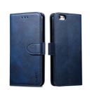 For iPhone 6 GUSSIM Magnetic Horizontal Flip Leather Case with Holder & Card Slots & & Wallet(Blue) - 1
