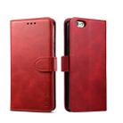 For iPhone 6 Plus GUSSIM Magnetic Horizontal Flip Leather Case with Holder & Card Slots & & Wallet(Red) - 1