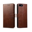 For iPhone 8 Plus / 7 Plus GUSSIM Magnetic Horizontal Flip Leather Case with Holder & Card Slots & & Wallet(Brown) - 1