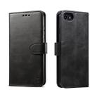 For iPhone 8  / 7 GUSSIM Magnetic Horizontal Flip Leather Case with Holder & Card Slots & & Wallet(Black) - 1