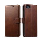 For iPhone 8  / 7 GUSSIM Magnetic Horizontal Flip Leather Case with Holder & Card Slots & & Wallet(Brown) - 1