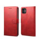 For iPhone 11 Pro Max GUSSIM Magnetic Horizontal Flip Leather Case with Holder & Card Slots & & Wallet(Red) - 1