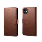 For iPhone 11 Pro Max GUSSIM Magnetic Horizontal Flip Leather Case with Holder & Card Slots & & Wallet(Brown) - 1