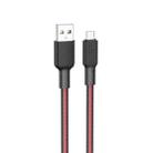 hoco X69 Micro USB Jaeger Charging Data Cable, Length: 1m(Black Red) - 1