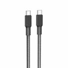 hoco X69 60W Type-C / USB-C to Type-C / USB-C Jaeger Charging Data Cable, Length: 1m(Black White) - 1