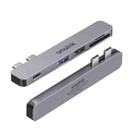 amalink 9177D Dual Type-C / USB-C to SD/TF Card Reader(Grey) - 1