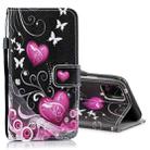 For iPhone 13 Colored Drawing Leather Phone Case(Peach Heart) - 1