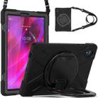 For Lenovo Tab K10 / M10 Plus Silicone + PC Protective Tablet Case(Black) - 1