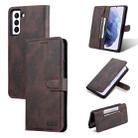 For Samsung Galaxy S22 5G AZNS Dream II Skin Feel Horizontal Flip Leather Case(Coffee) - 1