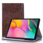 For Samsung Galaxy Tab A7 T500 Crocodile Texture Leather Tablet Case(Brown) - 1