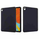 For iPad mini 6 Solid Color Liquid Silicone Dropproof Full Coverage Tablet Case(Black) - 1