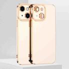 For iPhone 13 6D Electroplated TPU Phone Case(White) - 1