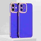 For iPhone 12 mini 6D Electroplated TPU Phone Case (Blue) - 1