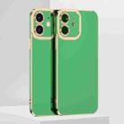 For iPhone 11 6D Electroplated TPU Phone Case (Green) - 1