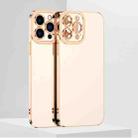 For iPhone 11 Pro Max 6D Electroplated TPU Phone Case (White) - 1