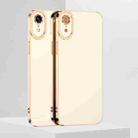 For iPhone XR 6D Electroplated TPU Phone Case(White) - 1